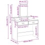 Tocador con Cajones Marrón Roble 100x41x140 cm by , Bedroom Dressers - Ref: Foro24-865151, Price: 107,27 €, Discount: %