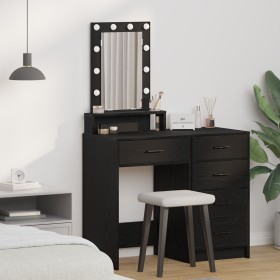 Mesa de tocador con luces LED en color roble negro 50x41x140 cm von , Schlafzimmerkommoden - Ref: Foro24-865155, Preis: 100,5...