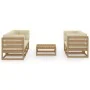6-piece garden furniture set with solid pine wood cushions by vidaXL, Garden sets - Ref: Foro24-3076382, Price: 589,62 €, Dis...
