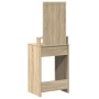 Tocador con Luces LED - Roble Sonoma - 50x41x140 cm de , Tocadores para dormitorios - Ref: Foro24-865156, Precio: 94,56 €, De...