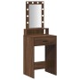 Mesa de Tocador con Luces LED Madera de Fresno 50x41x140 cm de , Tocadores para dormitorios - Ref: Foro24-865160, Precio: 97,...