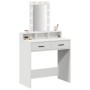 Tocador LED Blanco 79x41x140 cm de , Tocadores para dormitorios - Ref: Foro24-865163, Precio: 121,10 €, Descuento: %
