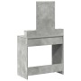 Tocador con Luces LED en Gris Concreto 79x41x140 cm de , Tocadores para dormitorios - Ref: Foro24-865166, Precio: 116,33 €, D...