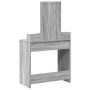 Mesa de tocador con luces LED Gris Sonoma 79x41x140 cm de , Tocadores para dormitorios - Ref: Foro24-865168, Precio: 119,91 €...