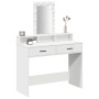Mesa de Tocador Blanca MDF 100 x 41 x 140 cm Mesa de Tocador de , Tocadores para dormitorios - Ref: Foro24-865172, Precio: 12...