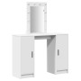Tocador con Luces LED Blanco 102x33x135 cm de , Tocadores para dormitorios - Ref: Foro24-865181, Precio: 130,09 €, Descuento: %