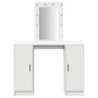 Tocador con Luces LED Blanco 102x33x135 cm de , Tocadores para dormitorios - Ref: Foro24-865181, Precio: 130,09 €, Descuento: %