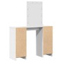 Tocador con Luces LED Blanco 102x33x135 cm de , Tocadores para dormitorios - Ref: Foro24-865181, Precio: 130,09 €, Descuento: %