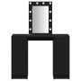 Mesa de Tocador con Luces LED Roble Negro 102x33x135 cm de , Tocadores para dormitorios - Ref: Foro24-865182, Precio: 133,90 ...