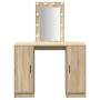 Mesa de Tocador con Luces LED en Roble Sonoma, 102x33x135 cm de , Tocadores para dormitorios - Ref: Foro24-865183, Precio: 12...
