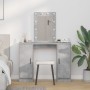 Mesa de Tocador con Luces LED Gris Concreto 102x33x135 cm de , Tocadores para dormitorios - Ref: Foro24-865184, Precio: 126,2...