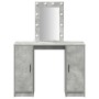 Mesa de Tocador con Luces LED Gris Concreto 102x33x135 cm de , Tocadores para dormitorios - Ref: Foro24-865184, Precio: 126,2...