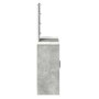 Mesa de Tocador con Luces LED Gris Concreto 102x33x135 cm de , Tocadores para dormitorios - Ref: Foro24-865184, Precio: 126,2...