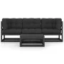 4-piece garden furniture set with solid pine wood cushions by vidaXL, Garden sets - Ref: Foro24-3076378, Price: 410,31 €, Dis...