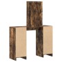 mesa de tocador con luces LED Roble Ahumado 102x33x135 cm de , Tocadores para dormitorios - Ref: Foro24-865185, Precio: 126,2...