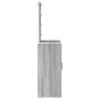 Mesa de tocador con luces LED gris Sonoma 102x33x135 cm de , Tocadores para dormitorios - Ref: Foro24-865186, Precio: 130,09 ...