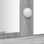 Mesa de tocador con luces LED gris Sonoma 102x33x135 cm de , Tocadores para dormitorios - Ref: Foro24-865186, Precio: 130,09 ...
