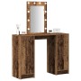 Mesa de Maquillaje con Luces LED Madera Vieja 102x33x135 cm de , Tocadores para dormitorios - Ref: Foro24-865188, Precio: 126...