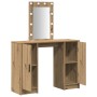 Mesa de Tocador con Luces LED Roble Artesanal 102x33x135 cm de , Tocadores para dormitorios - Ref: Foro24-865189, Precio: 126...