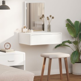 mesa de tocador colgante  blanca 60x40x70 cm von , Schlafzimmerkommoden - Ref: Foro24-865190, Preis: 67,92 €, Rabatt: %