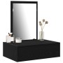 Mesa de tocador colgante roble negro 60x40x70 cm de , Tocadores para dormitorios - Ref: Foro24-865191, Precio: 68,59 €, Descu...