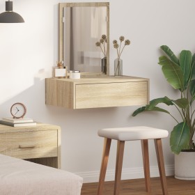 Mesa de tocador colgante de roble Sonoma 60x40x70 cm by , Bedroom Dressers - Ref: Foro24-865192, Price: 66,02 €, Discount: %