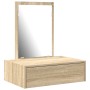Mesa de tocador colgante de roble Sonoma 60x40x70 cm de , Tocadores para dormitorios - Ref: Foro24-865192, Precio: 66,07 €, D...