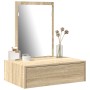 Mesa de tocador colgante de roble Sonoma 60x40x70 cm de , Tocadores para dormitorios - Ref: Foro24-865192, Precio: 66,07 €, D...
