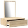 Mesa de tocador colgante de roble Sonoma 60x40x70 cm de , Tocadores para dormitorios - Ref: Foro24-865192, Precio: 66,07 €, D...