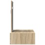 Mesa de tocador colgante de roble Sonoma 60x40x70 cm de , Tocadores para dormitorios - Ref: Foro24-865192, Precio: 66,07 €, D...