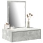 Mesa de tocador colgante gris concreto 60x40x70 cm de , Tocadores para dormitorios - Ref: Foro24-865193, Precio: 65,04 €, Des...