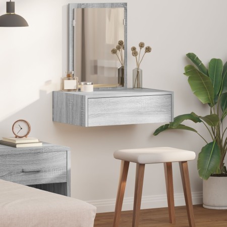 Mesa de Tocador Colgante en Gris Sonoma, 60x40x70 cm de , Tocadores para dormitorios - Ref: Foro24-865195, Precio: 66,82 €, D...