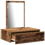 Mesa de tocador colgante de madera envejecida 60x40x70 cm de , Tocadores para dormitorios - Ref: Foro24-865197, Precio: 65,04...