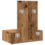Mesa de tocador colgante de madera envejecida 60x40x70 cm de , Tocadores para dormitorios - Ref: Foro24-865197, Precio: 65,04...
