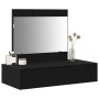 Mesa de Tocador Colgante en la Pared Roble Negro 83x40x70 cm de , Tocadores para dormitorios - Ref: Foro24-865200, Precio: 91...