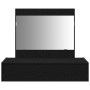 Mesa de Tocador Colgante en la Pared Roble Negro 83x40x70 cm de , Tocadores para dormitorios - Ref: Foro24-865200, Precio: 91...