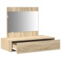 Mesa de tocador colgante Rojo Sonoma 83x40x70 cm de , Tocadores para dormitorios - Ref: Foro24-865201, Precio: 83,10 €, Descu...