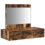 Mesa de tocador colgante Roble ahumado 83x40x70 cm de , Tocadores para dormitorios - Ref: Foro24-865203, Precio: 86,37 €, Des...