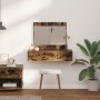 Mesa de tocador colgante Roble ahumado 83x40x70 cm de , Tocadores para dormitorios - Ref: Foro24-865203, Precio: 86,37 €, Des...