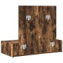 Mesa de tocador colgante Roble ahumado 83x40x70 cm de , Tocadores para dormitorios - Ref: Foro24-865203, Precio: 86,37 €, Des...