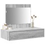 Mesa de tocador colgante Gris Sonoma 83x40x70 cm de , Tocadores para dormitorios - Ref: Foro24-865204, Precio: 88,78 €, Descu...