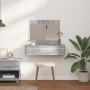 Mesa de tocador colgante Gris Sonoma 83x40x70 cm de , Tocadores para dormitorios - Ref: Foro24-865204, Precio: 88,78 €, Descu...