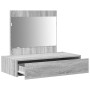 Mesa de tocador colgante Gris Sonoma 83x40x70 cm de , Tocadores para dormitorios - Ref: Foro24-865204, Precio: 88,78 €, Descu...