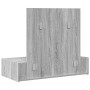 Mesa de tocador colgante Gris Sonoma 83x40x70 cm de , Tocadores para dormitorios - Ref: Foro24-865204, Precio: 88,78 €, Descu...