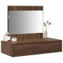 Mesa de tocador colgante  roble marrón 83x40x70 cm | Foro24.es | Tu tienda online para hogar, jardín y más Foro24.es