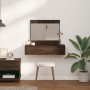 Mesa de tocador colgante  roble marrón 83x40x70 cm | Foro24.es | Tu tienda online para hogar, jardín y más Foro24.es