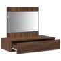 Mesa de tocador colgante  roble marrón 83x40x70 cm | Foro24.es | Tu tienda online para hogar, jardín y más Foro24.es