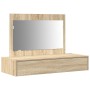 Mesa de Tocador Montada en la Pared Roble Sonoma 100x40x70 cm de , Tocadores para dormitorios - Ref: Foro24-865210, Precio: 9...