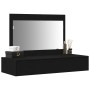 Mesa de Tocador Montada en la Pared en Roble Negro, 100x40x70 cm de , Tocadores para dormitorios - Ref: Foro24-865209, Precio...