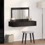 Mesa de Tocador Montada en la Pared en Roble Negro, 100x40x70 cm de , Tocadores para dormitorios - Ref: Foro24-865209, Precio...